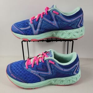 Asics Noosa GS Blue pinkSport Athletic Running Women Sz 5